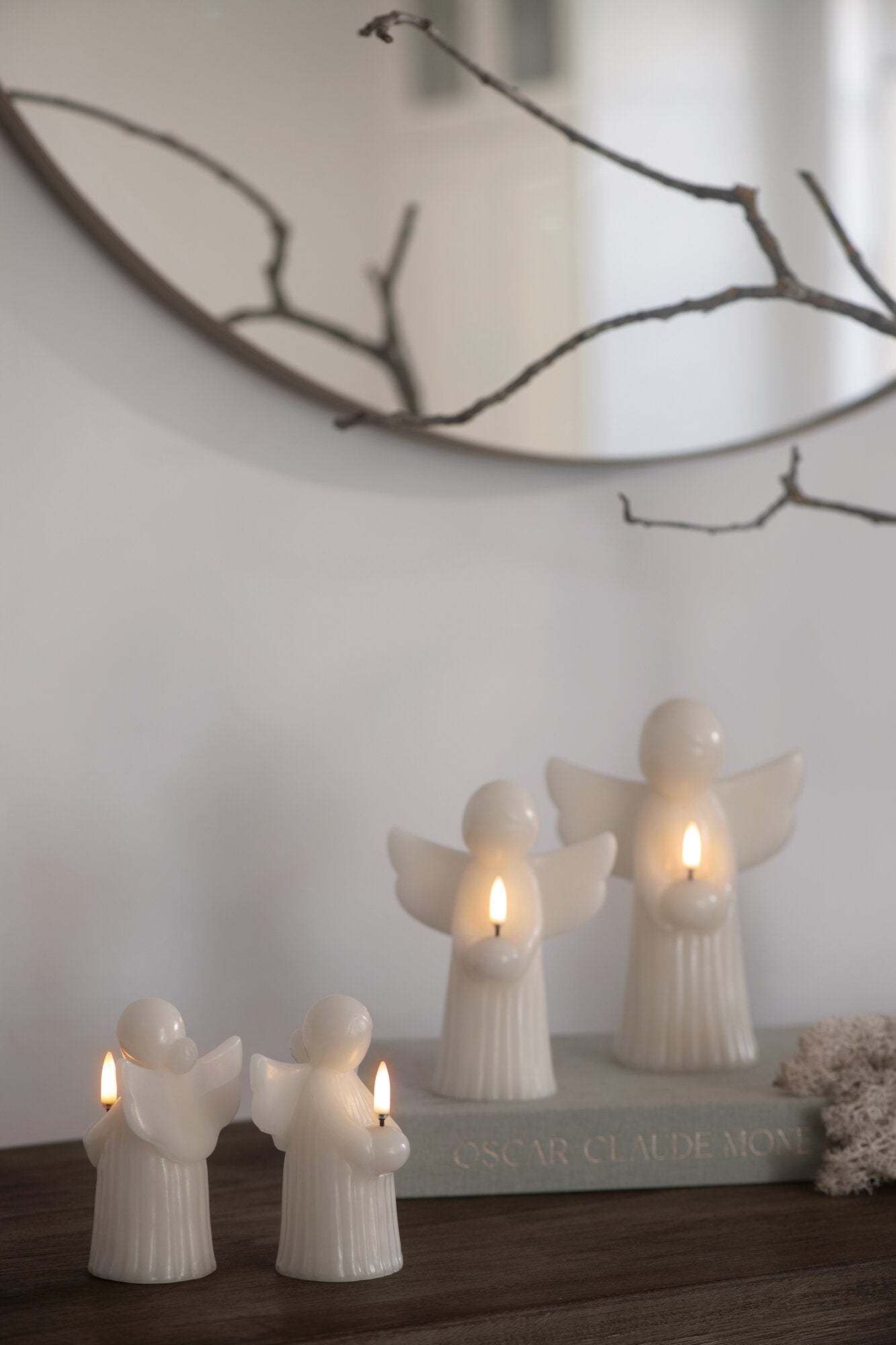 Angel LED lys, Vanilla Smooth - H12 cm